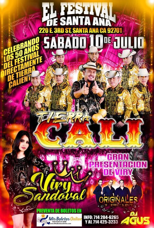 Tierra Cali y Viry Sandoval en El Festival de Santa Ana!