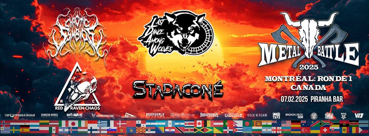 Wacken Metal Battle Canada '25: Chaotic Symbios, Last Dance Among Wolves, Red Raven Chaos, Stadacon\u00e9