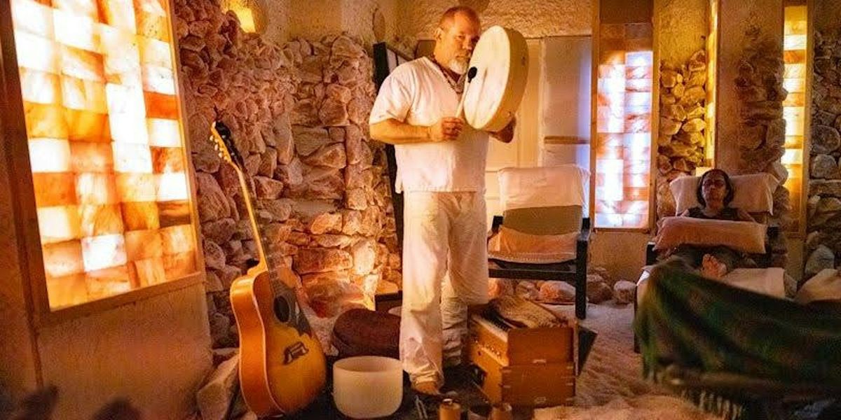 Himalayan Salt Cave Sound Journey w\/Cosmic Throat Singer Matthew Kocel