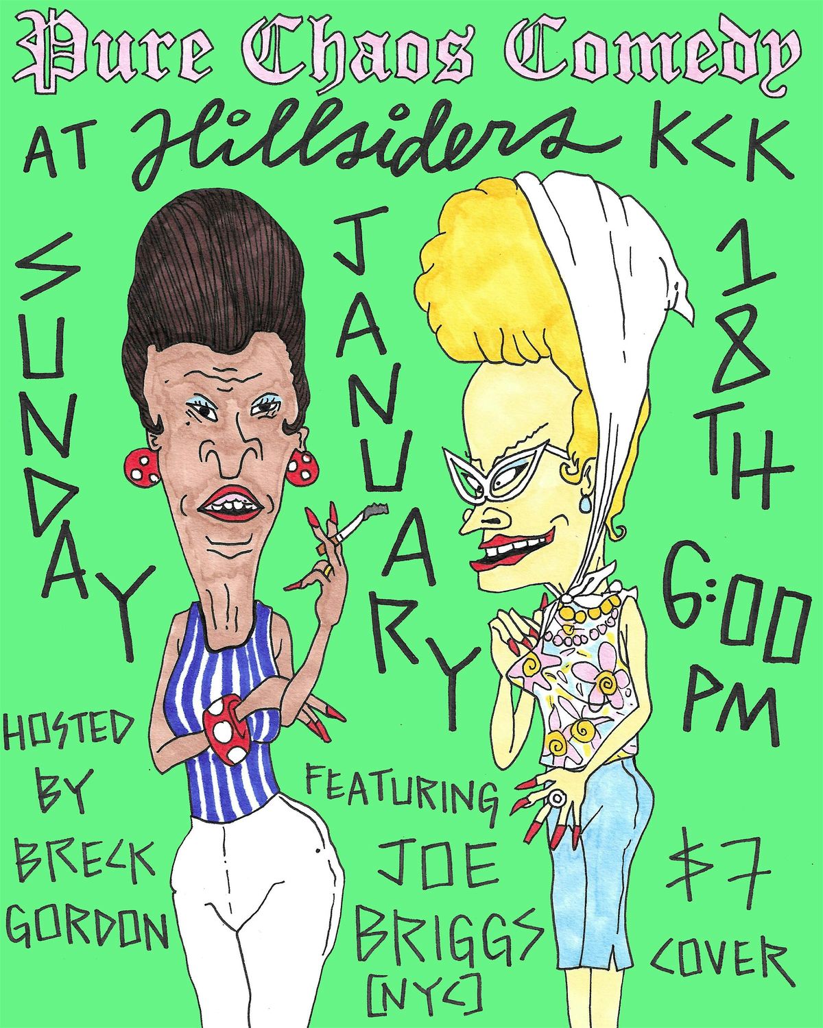 Pure Chaos Comedy at Hillsiders KCK