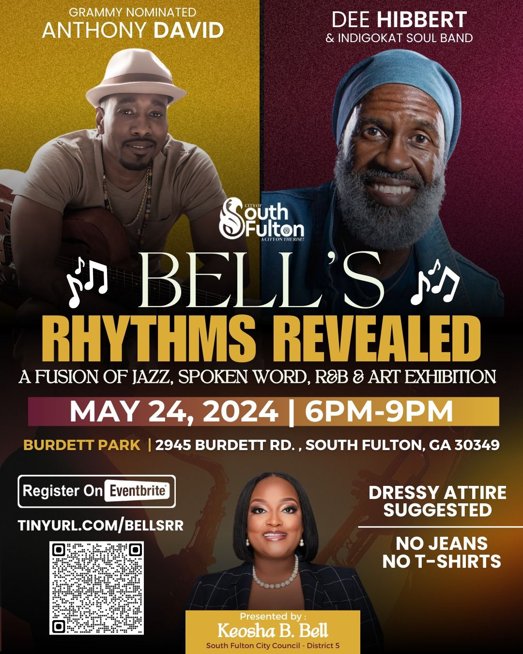 Bell's Rhythms Revealed:  A Fusion of Jazz, Spoken Word, R&B & Art Exhibition
