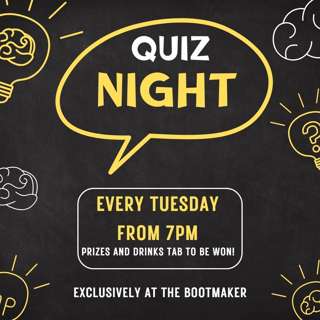 Quiz Night at The Bootmaker