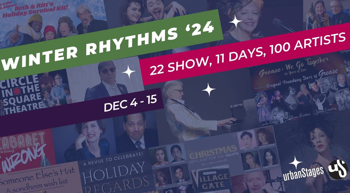 ANNOUNCING! URBAN STAGES' WINTER RHYTHMS 2024