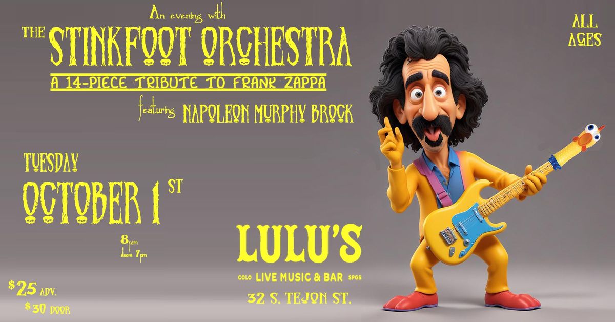 Frank Zappa Tribute Night with the Stinkfoot Orchestra featuring Napoleon Murphy Brock 