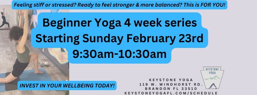 Beginner Yoga 4 Week Series