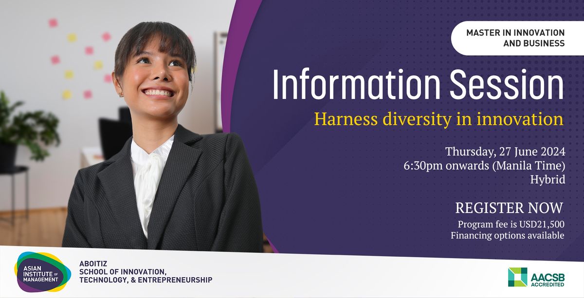 Master in Innovation and Business: Information Session