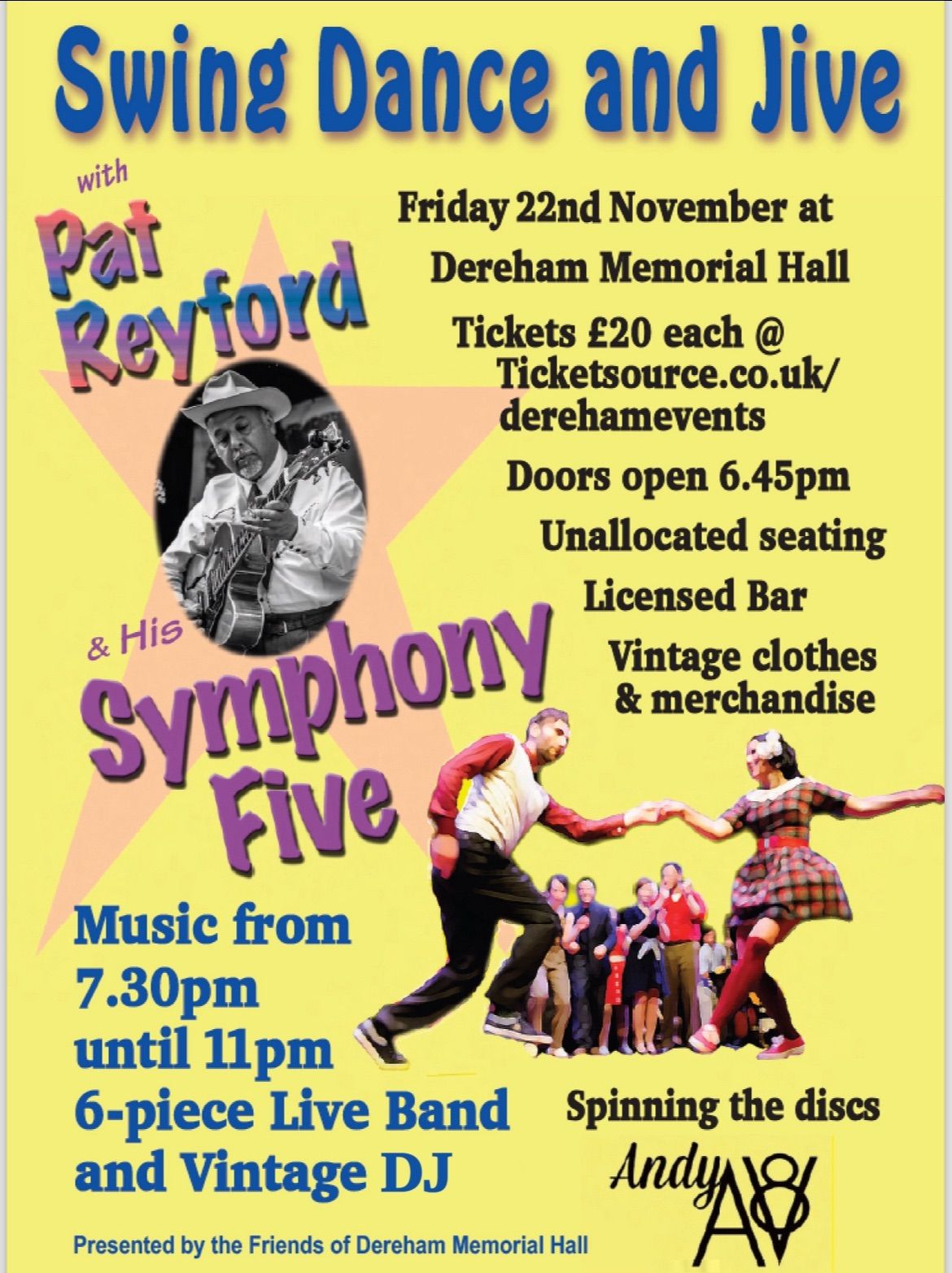 Swing Dance with Pat Reyford and his Symphony Five