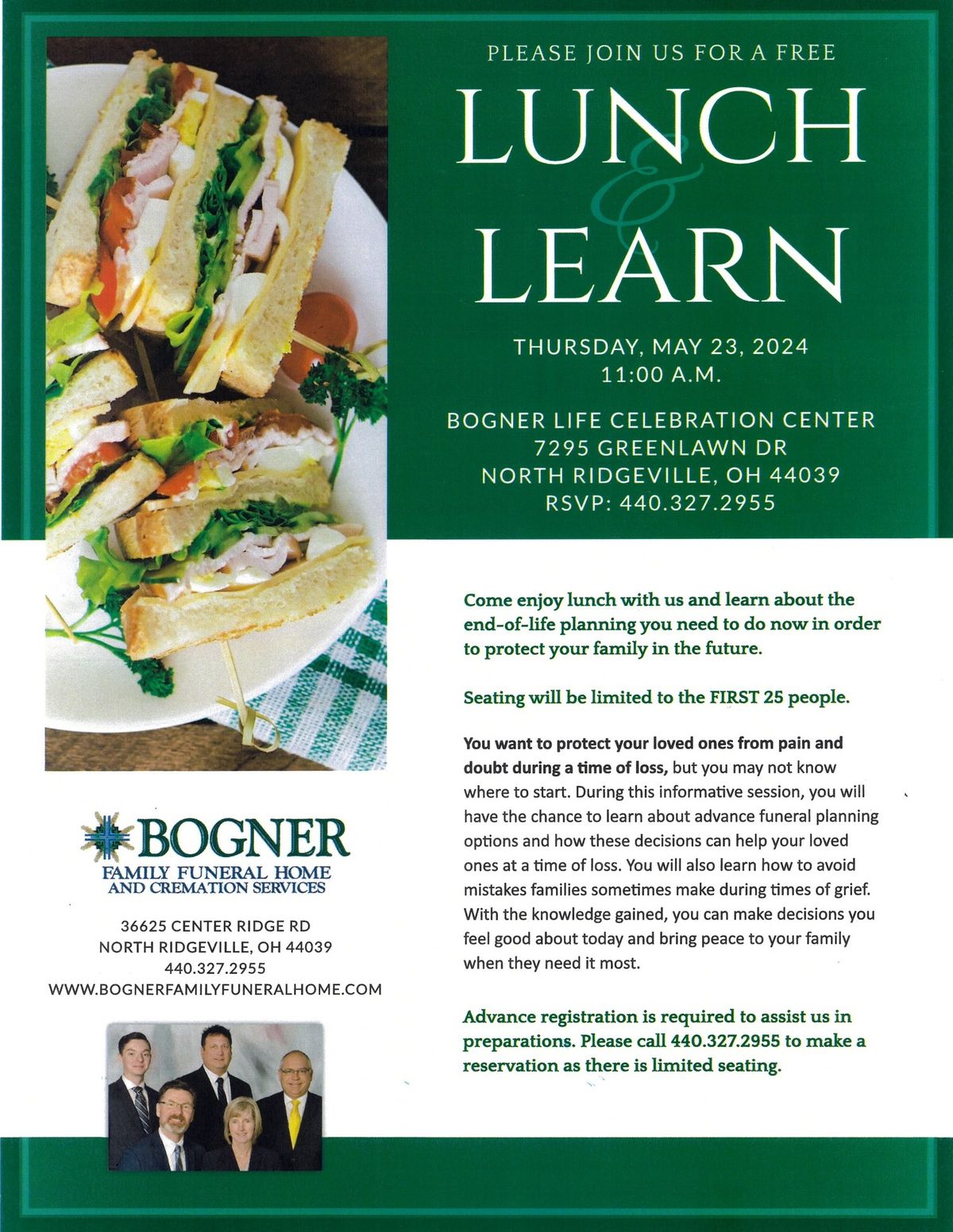 Free Lunch and Learn