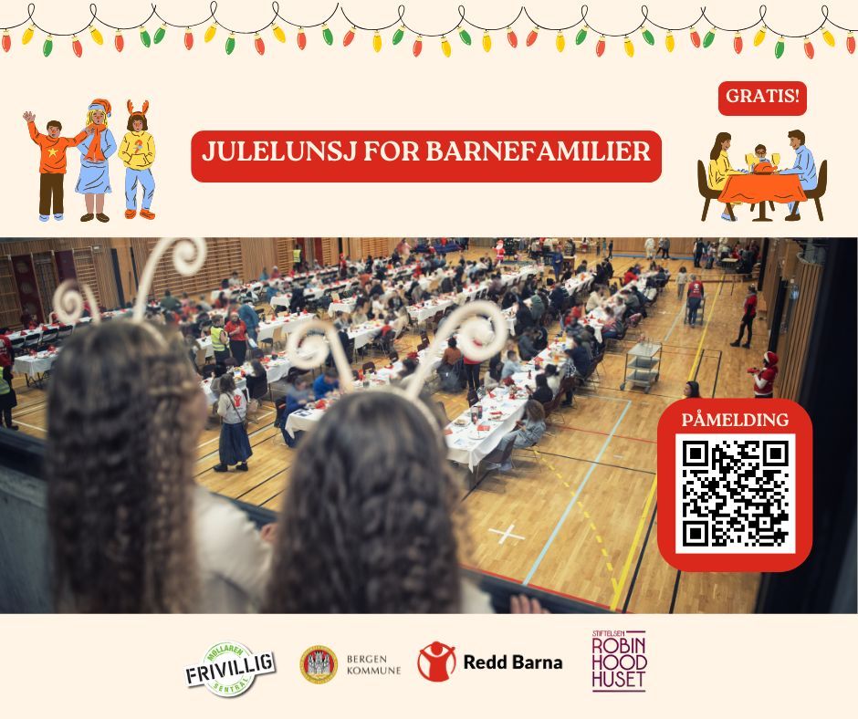 Gratis julelunsj for barnefamilier