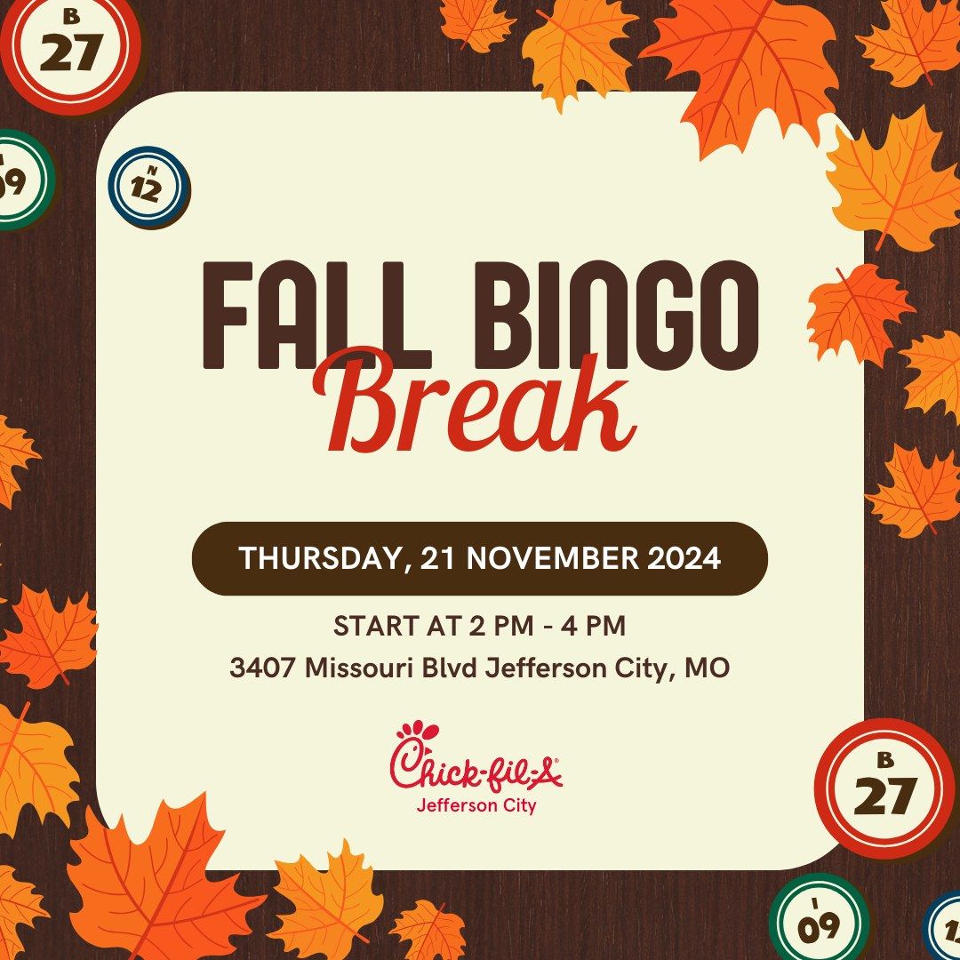 Fall Bingo Break