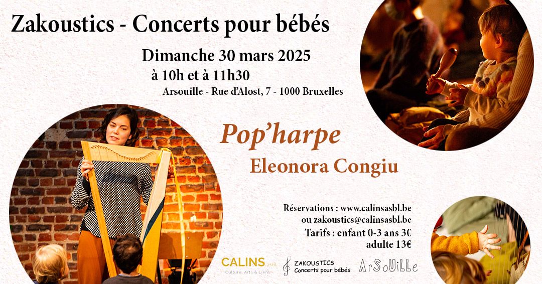 Concert pour b\u00e9b\u00e9s - Arsouille - Bruxelles (1000) - Pop'Harpe