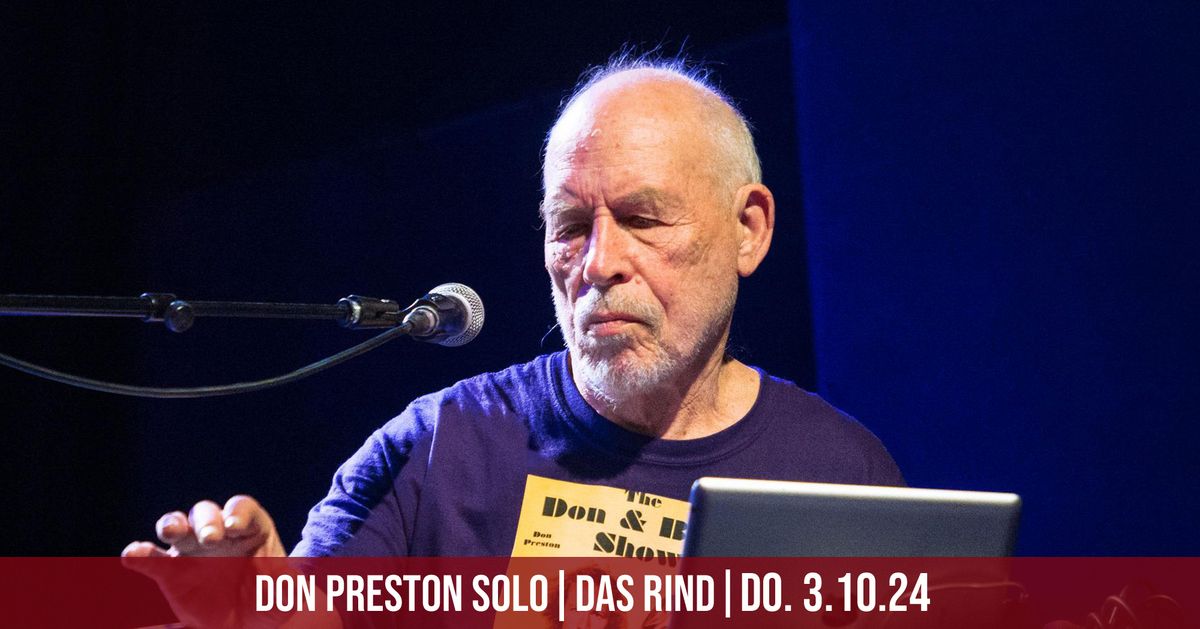 Don Preston \u2013 (Frank Zappas \u201cThe Mothers of Invention\u201d) | R\u00fcsselsheim | Das Rind