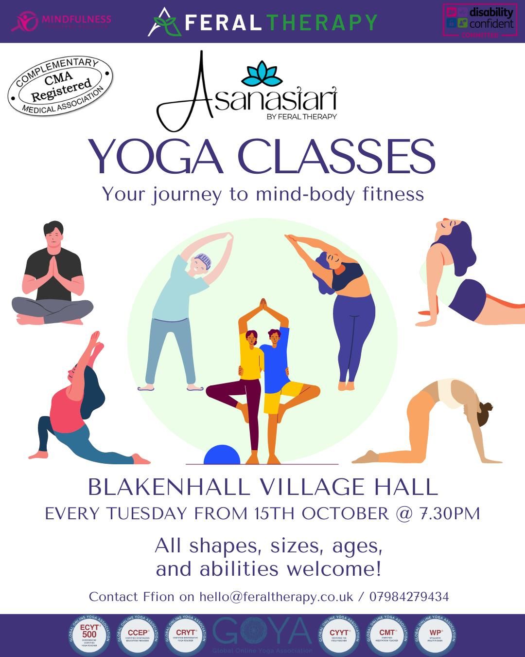 Asanastart - yoga for everyone (Blakenhall, Cheshire)