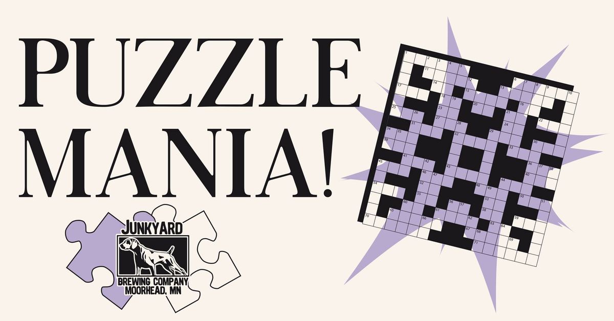 Puzzle Mania! at Junkyard Brewing Co.