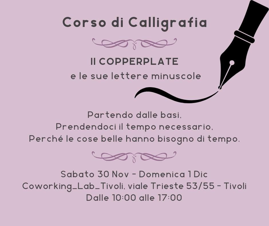 Workshop di Calligrafia Copperplate con Cecilia Boschi