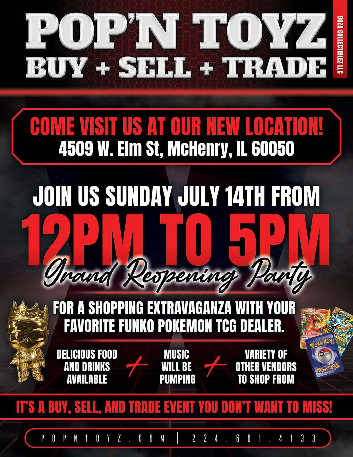 POP\u2019N TOYZ Grand Reopening Party