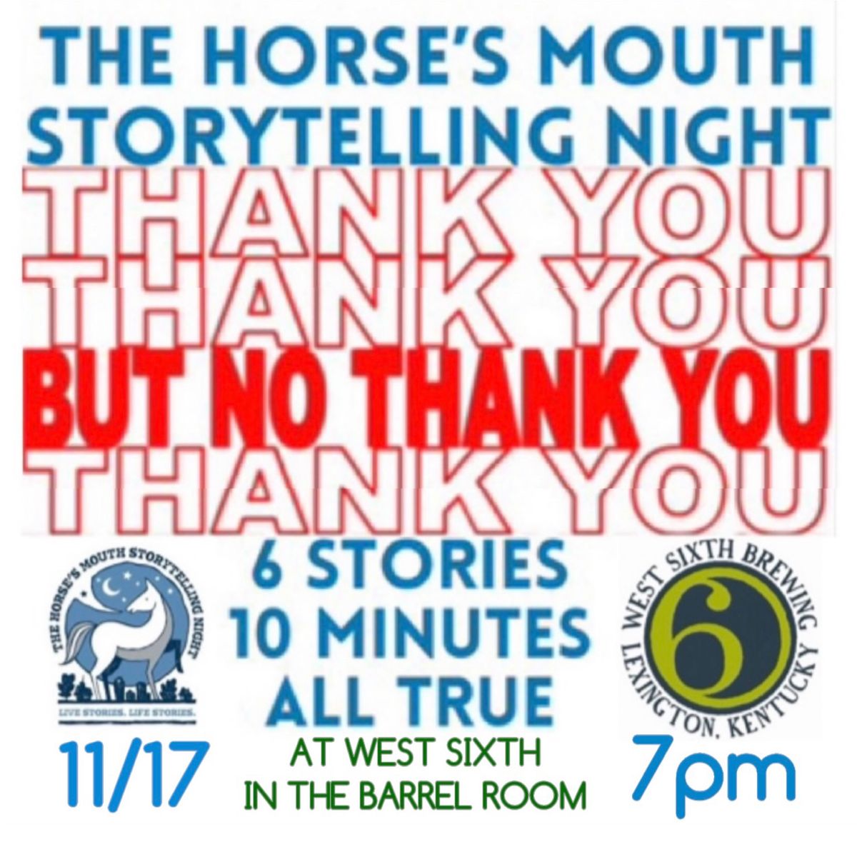 Horse\u2019s Mouth Storytelling Night at West Sixth