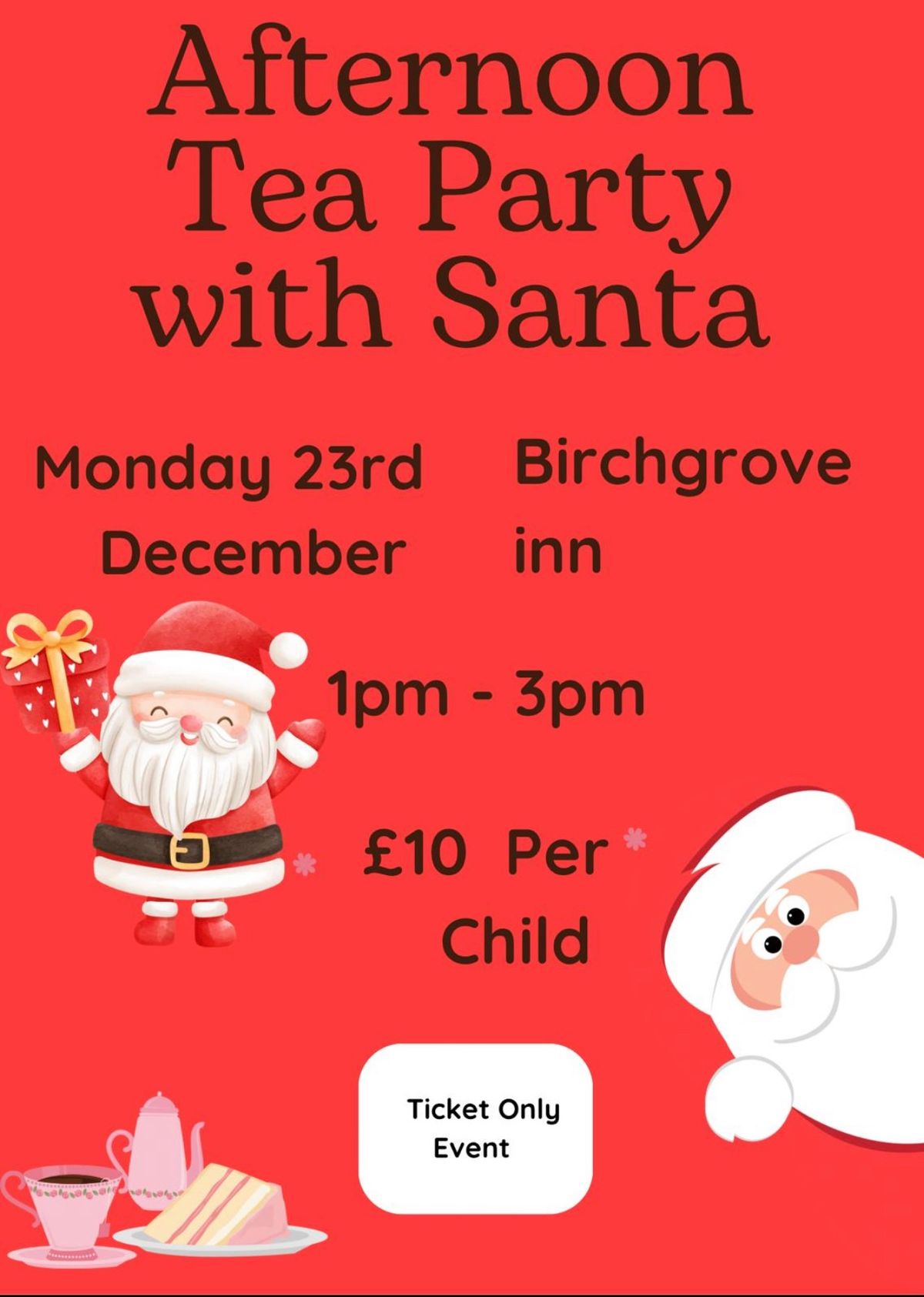 Afternoon Tea With Santa \ud83c\udf85