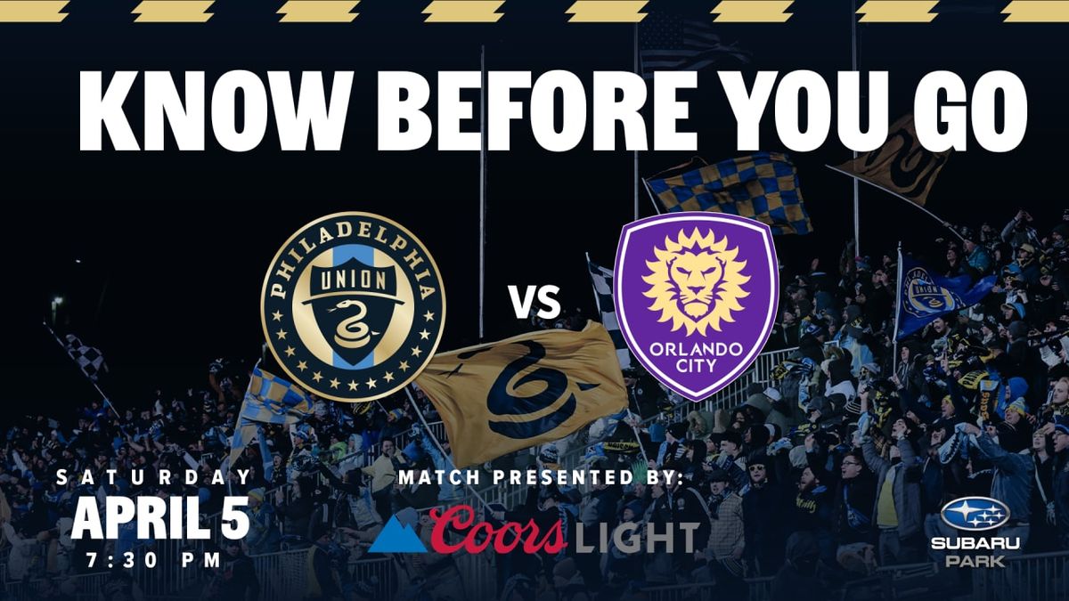 Parking Philadelphia Union at Orlando City SC