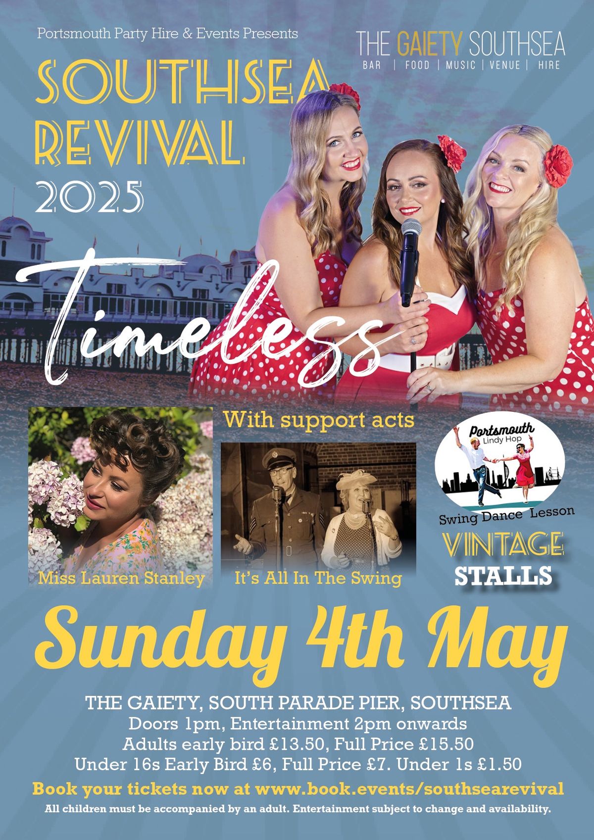 Southsea Revival 2025 with Timeless, All In The Swing, Miss Lauren Stanley & Portsmouth Lindy Hop