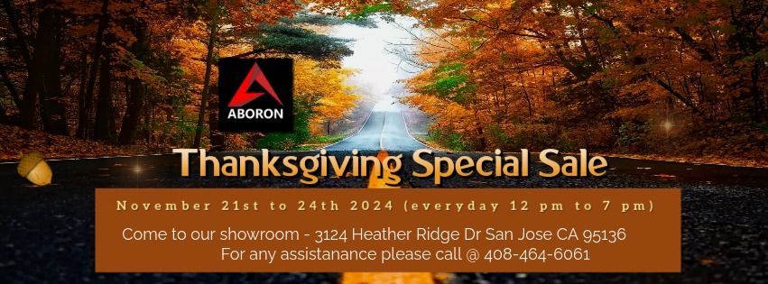 Thanksgiving Special SALE 