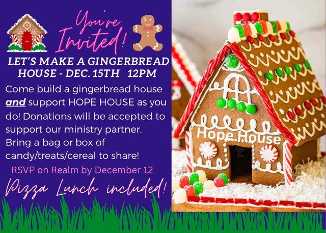 Gingerbread Houses for Hope House