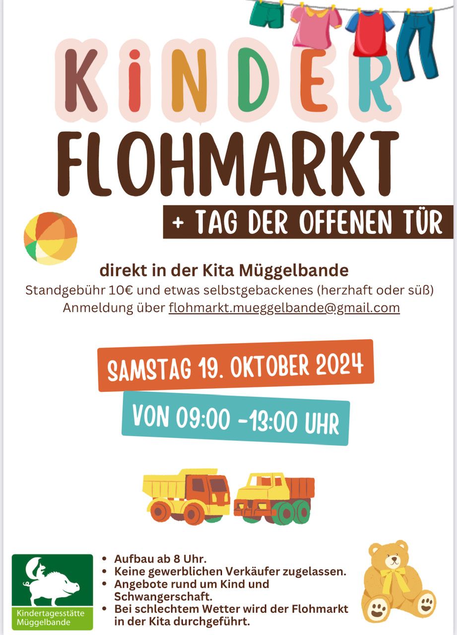 Flohmart und Tag der offenen T\u00fcr in der Kita M\u00fcggelbande