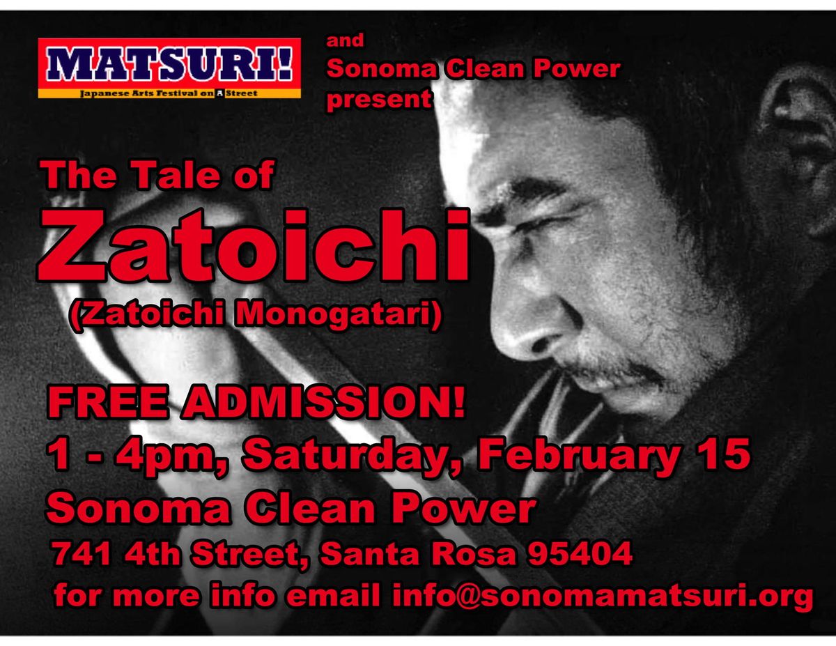 The Tale of Zatoichi - film screening (free)