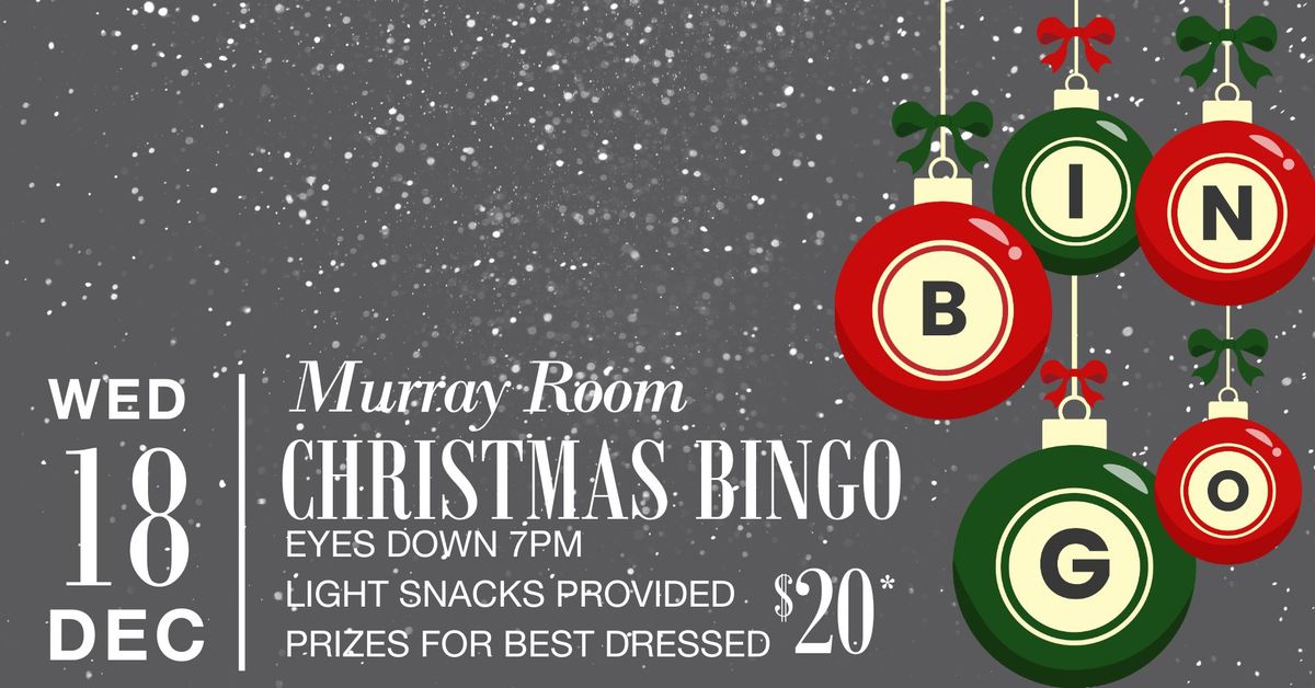 Bridgeport Hotel - Xmas Bingo 