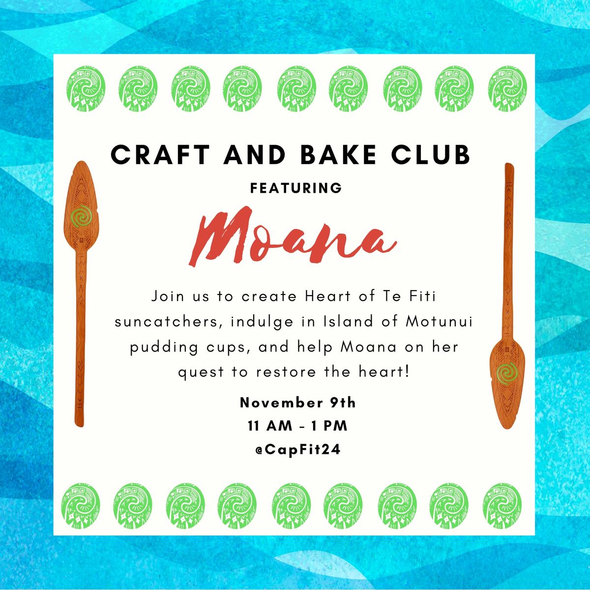 Craft and Bake Club featuring Moana 