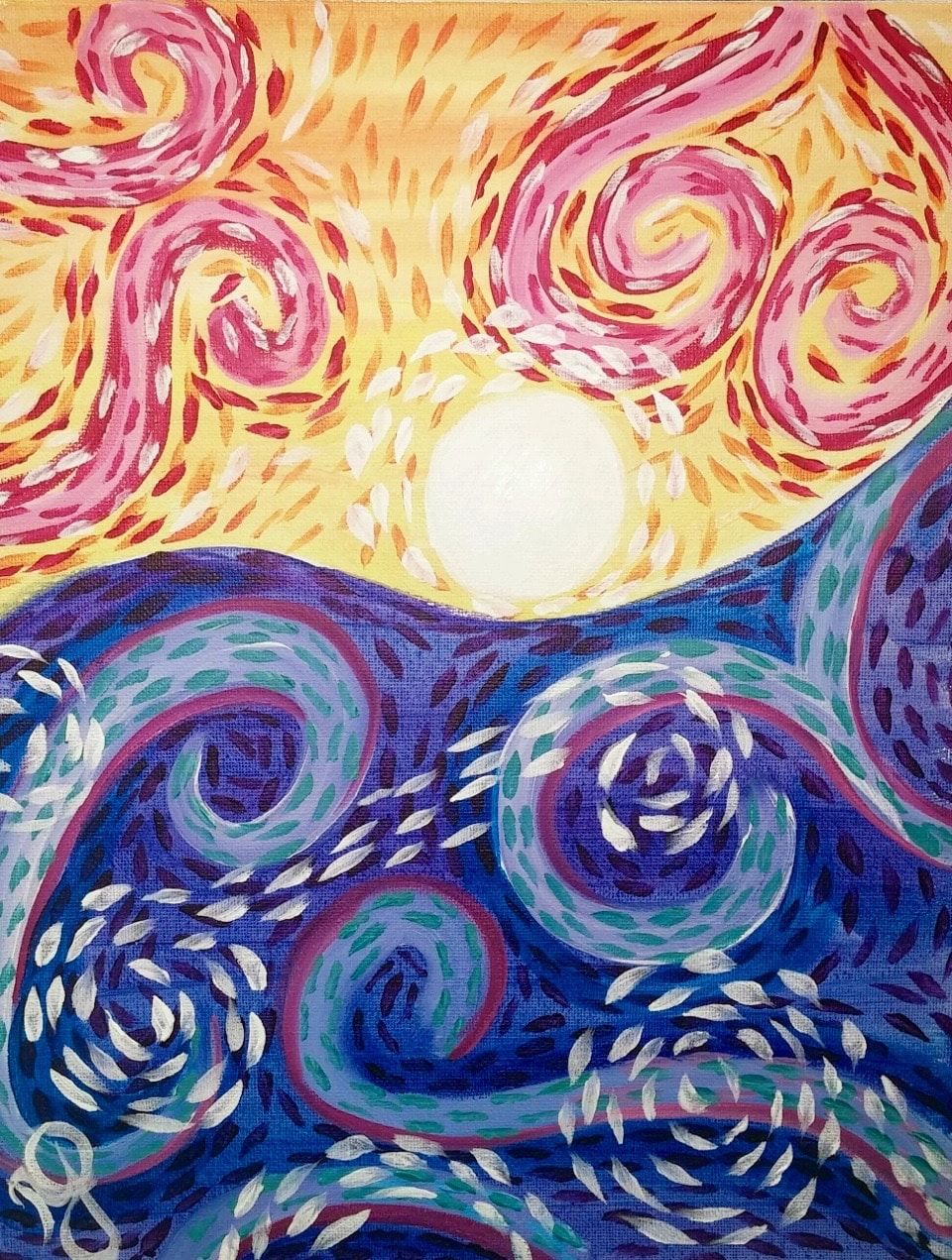 Swirly Sky | Paint and Sip | 16\u00d720 Family Class $29