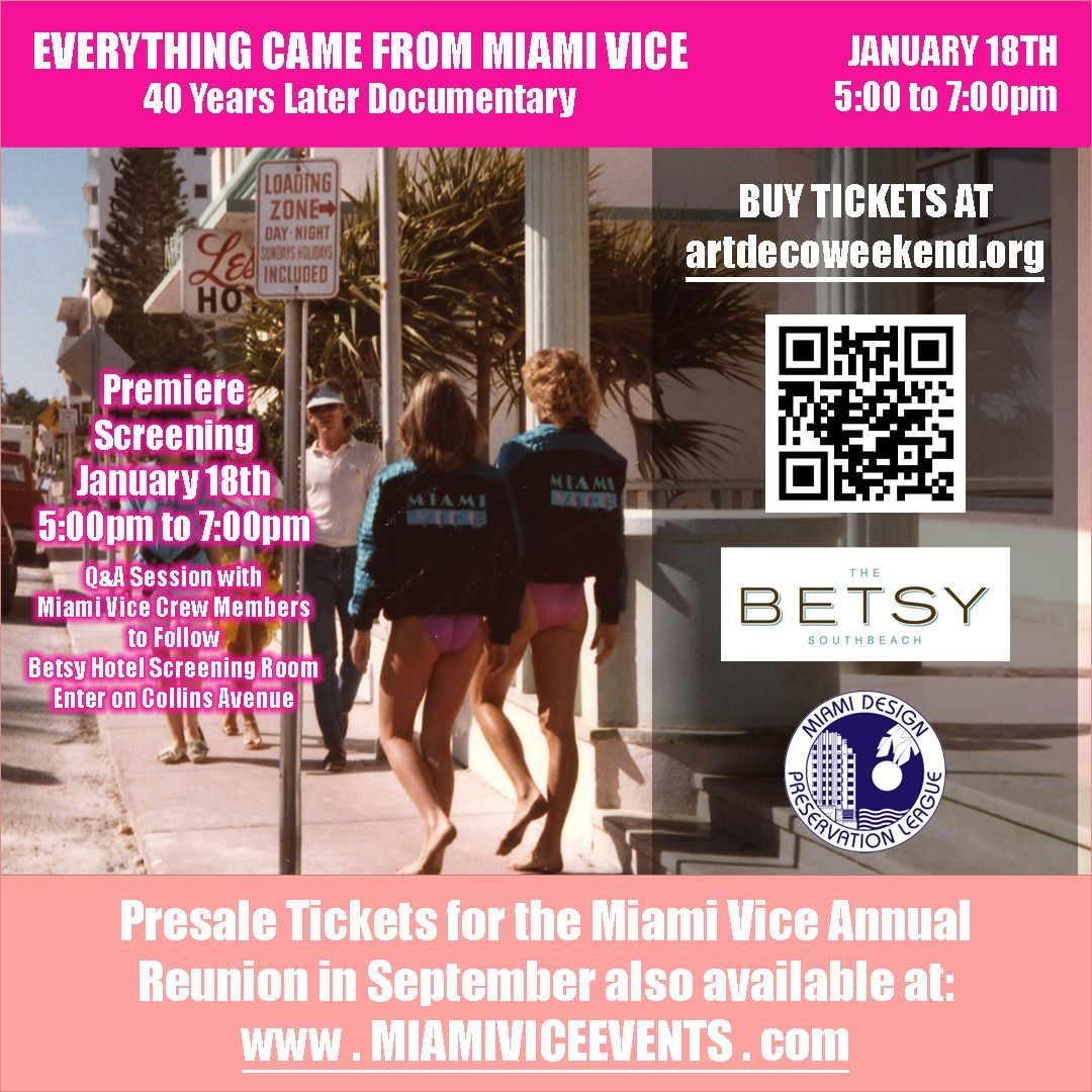 Miami Vice Documentary Premiere and Q&A