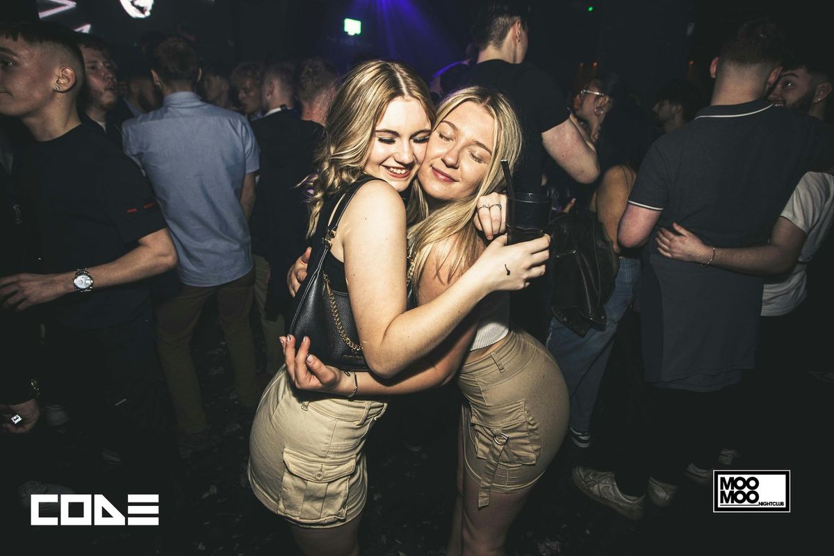 CODE Friday 29th August At MooMoo!