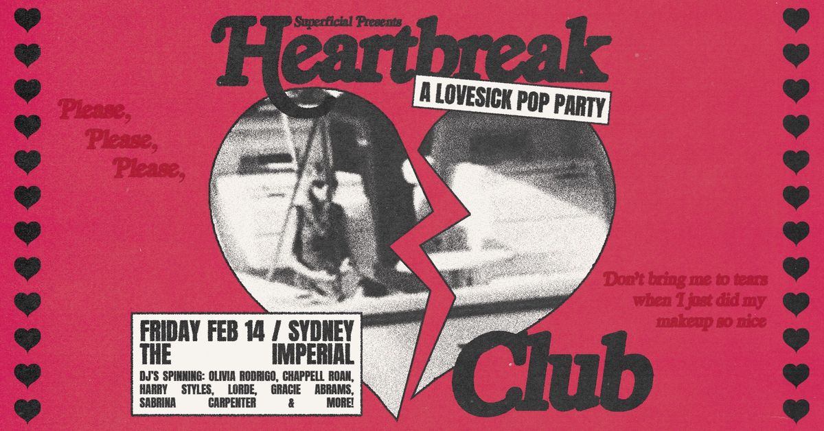 Heartbreak Club: Lovesick Pop Party - Sydney