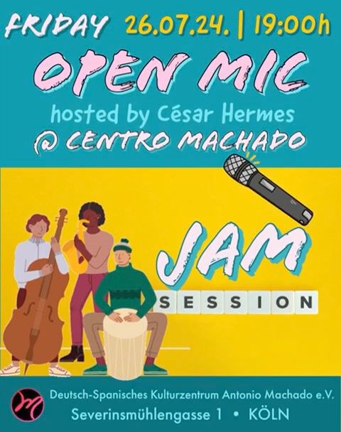 Jam Session Open Mic Atr\u00e9vete Offene B\u00fchne@CentroMachado