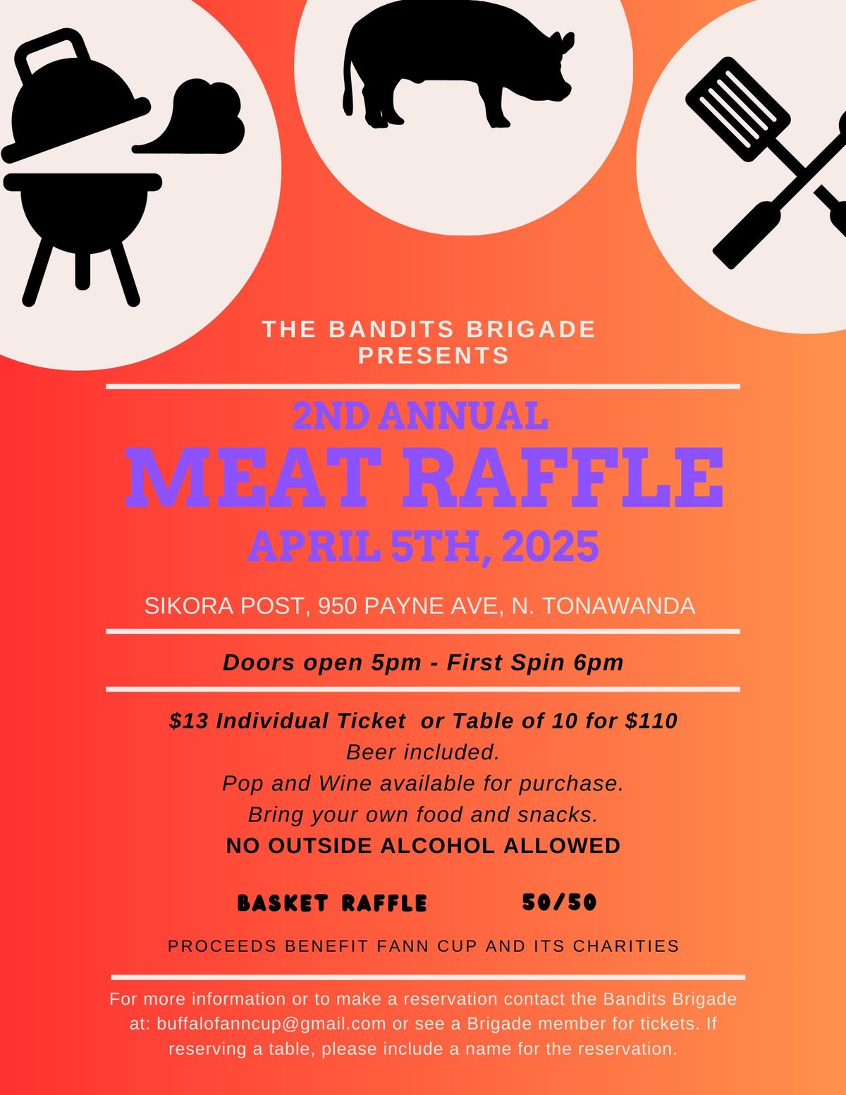 Bandits Brigade Meat Raffle