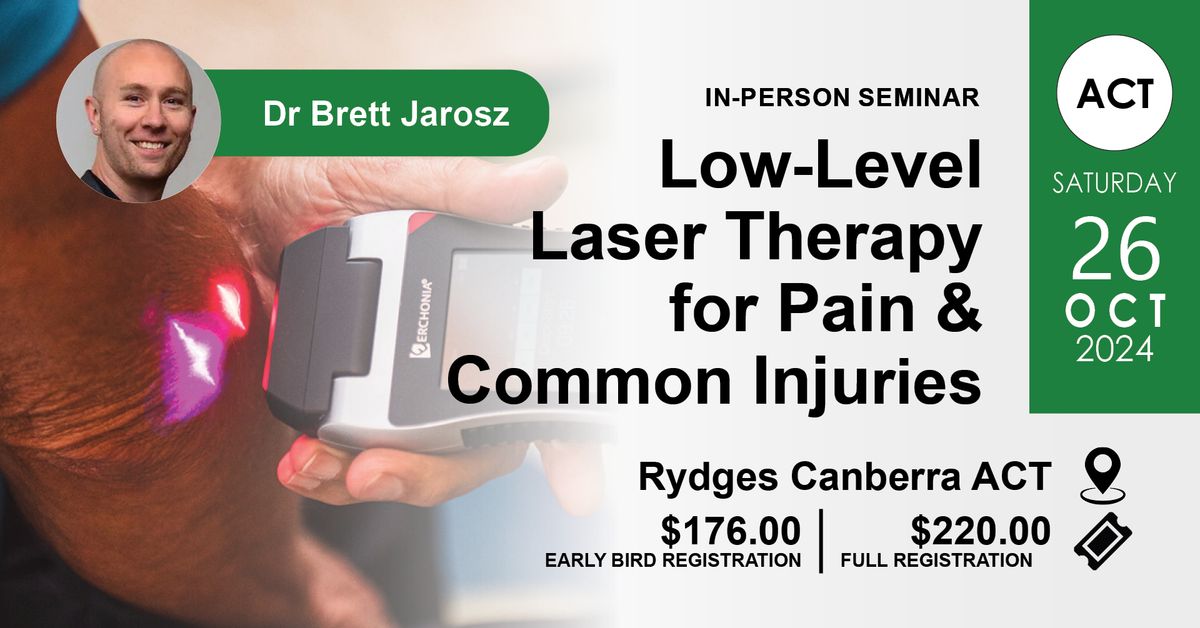 Low-Level Laser Therapy for Pain & Common Injuries