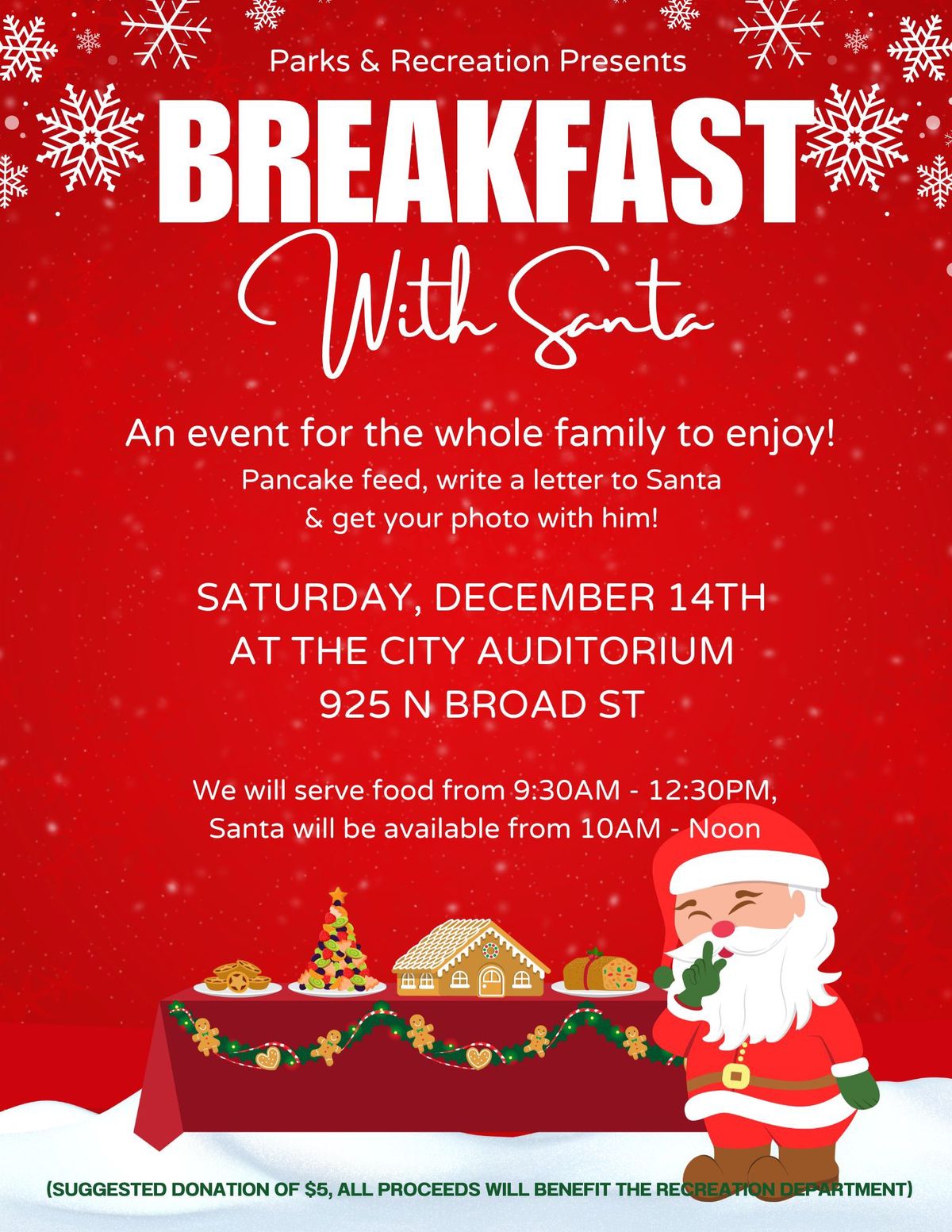 Breakfast With Santa \ud83c\udf85\ud83c\udffb\ud83e\udd5e