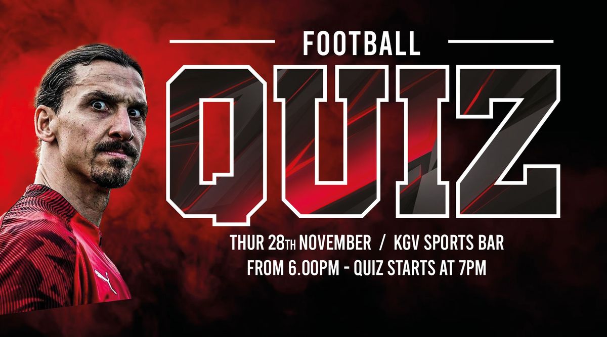 KGV\/Guernsey Rangers Footy Quiz