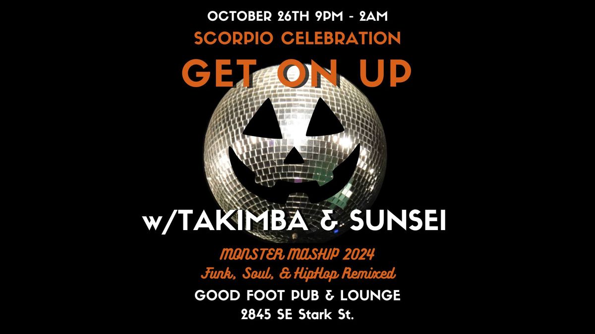 Get On Up PDX | Monster Mashup | Oct 26th | 9pm