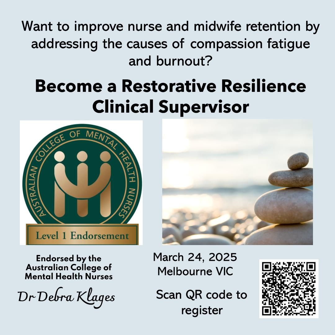 Restorative Resilience Clinical Supervision Workshop 