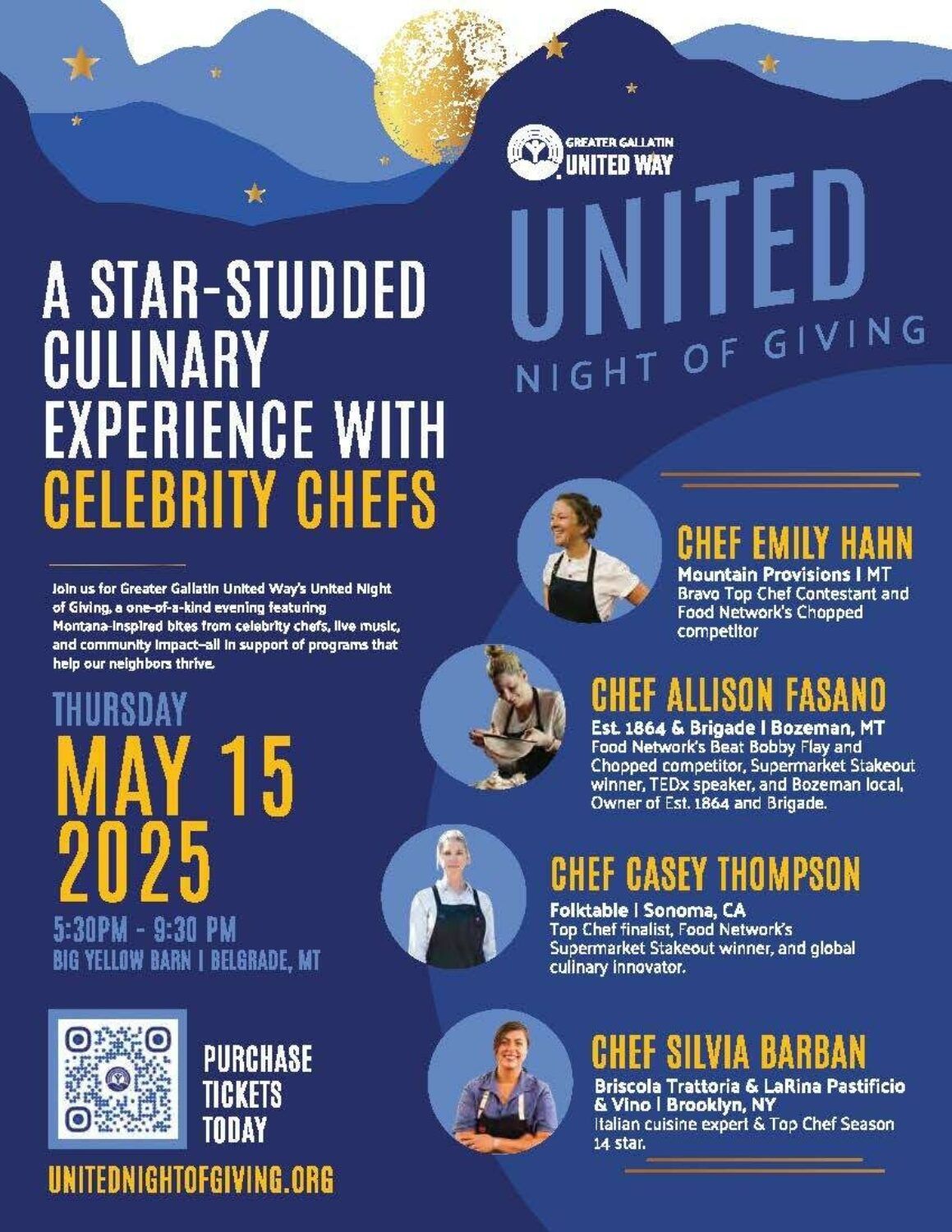 An Evening with Celebrity Chef Champions