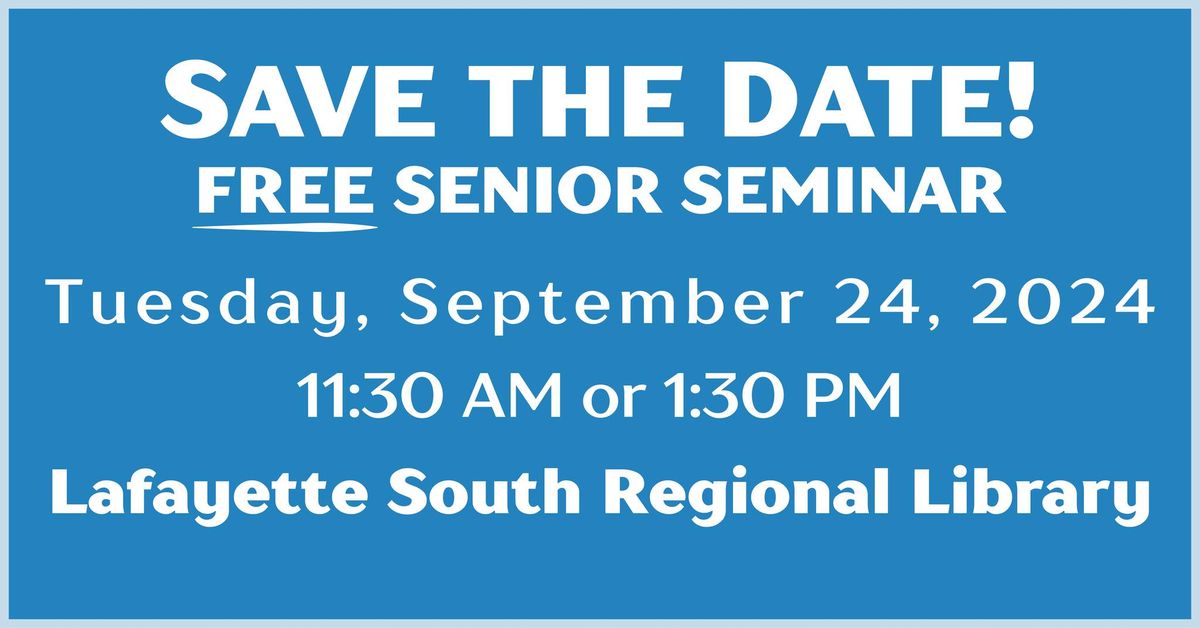 Free Senior Seminar