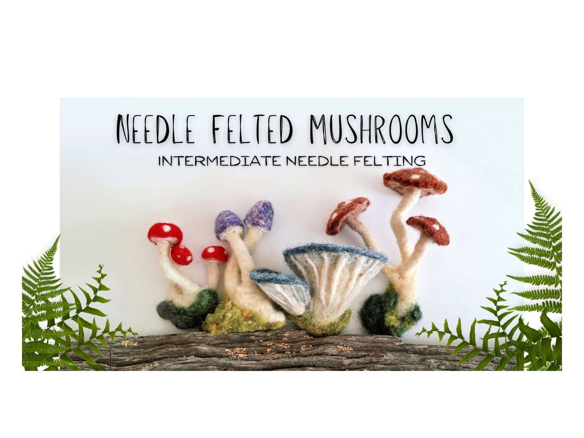 Needle Felted Mushrooms 