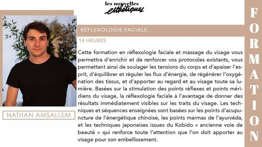 Formation > R\u00e9flexologie faciale - 6 & 7 sept 21 - Paris - Nathan Amsallem