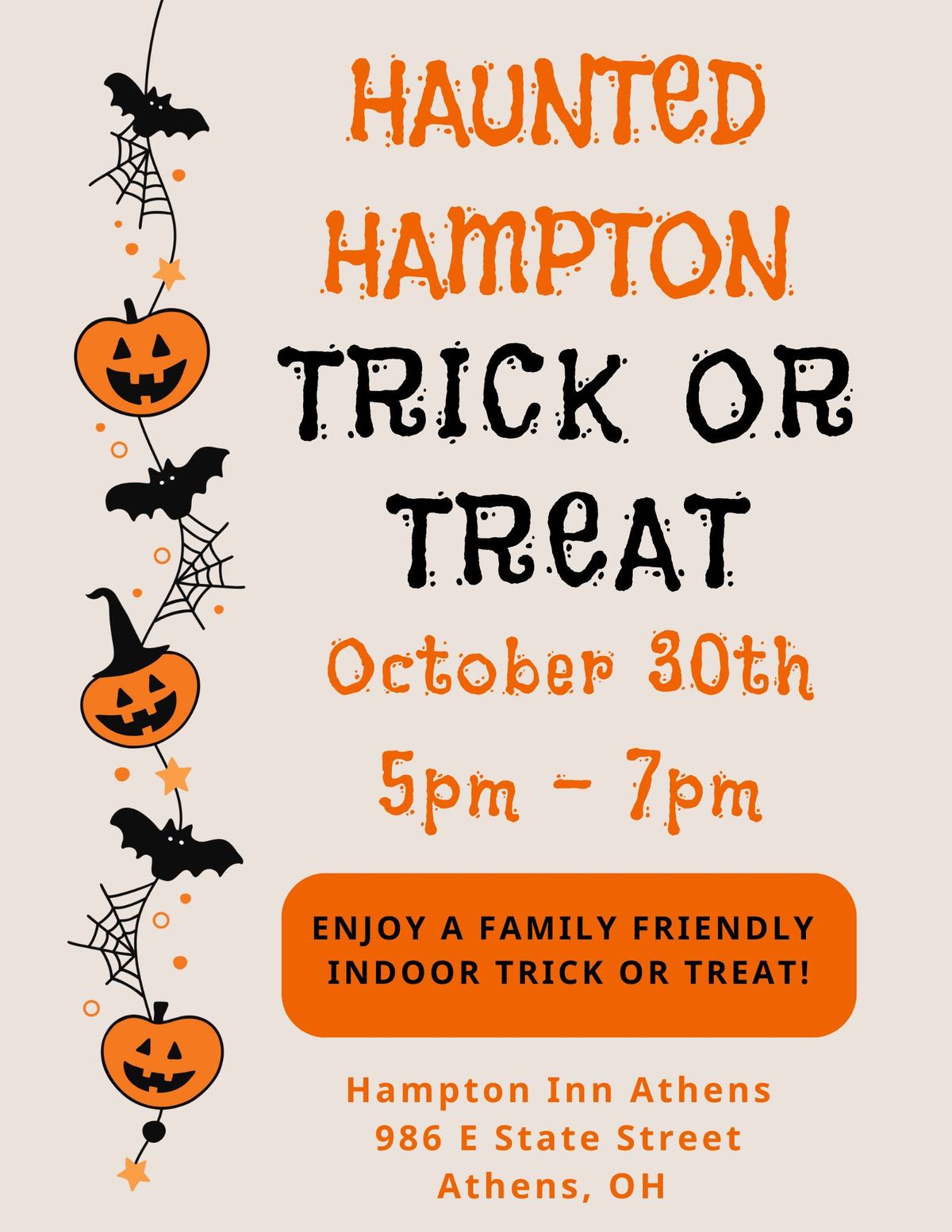 The Haunted Hampton Trick or Treat