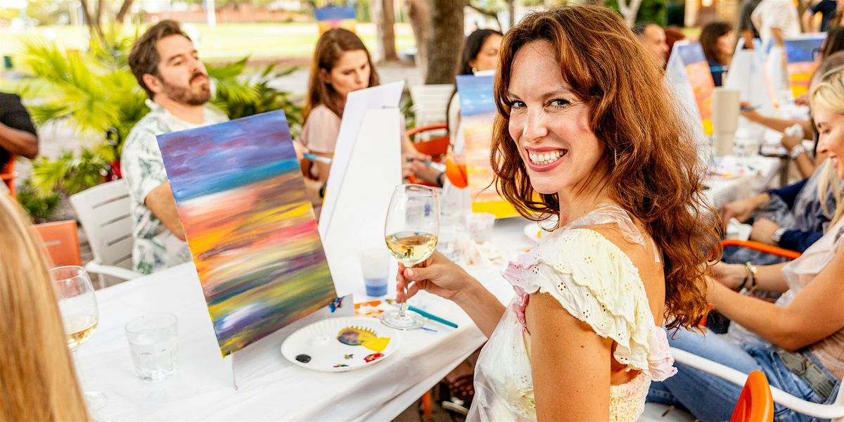 Paint and Sip At Glass and Vine - Friendsgiving edition