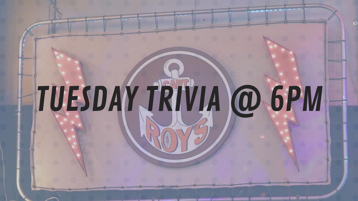 Tuesday Trivia! ?