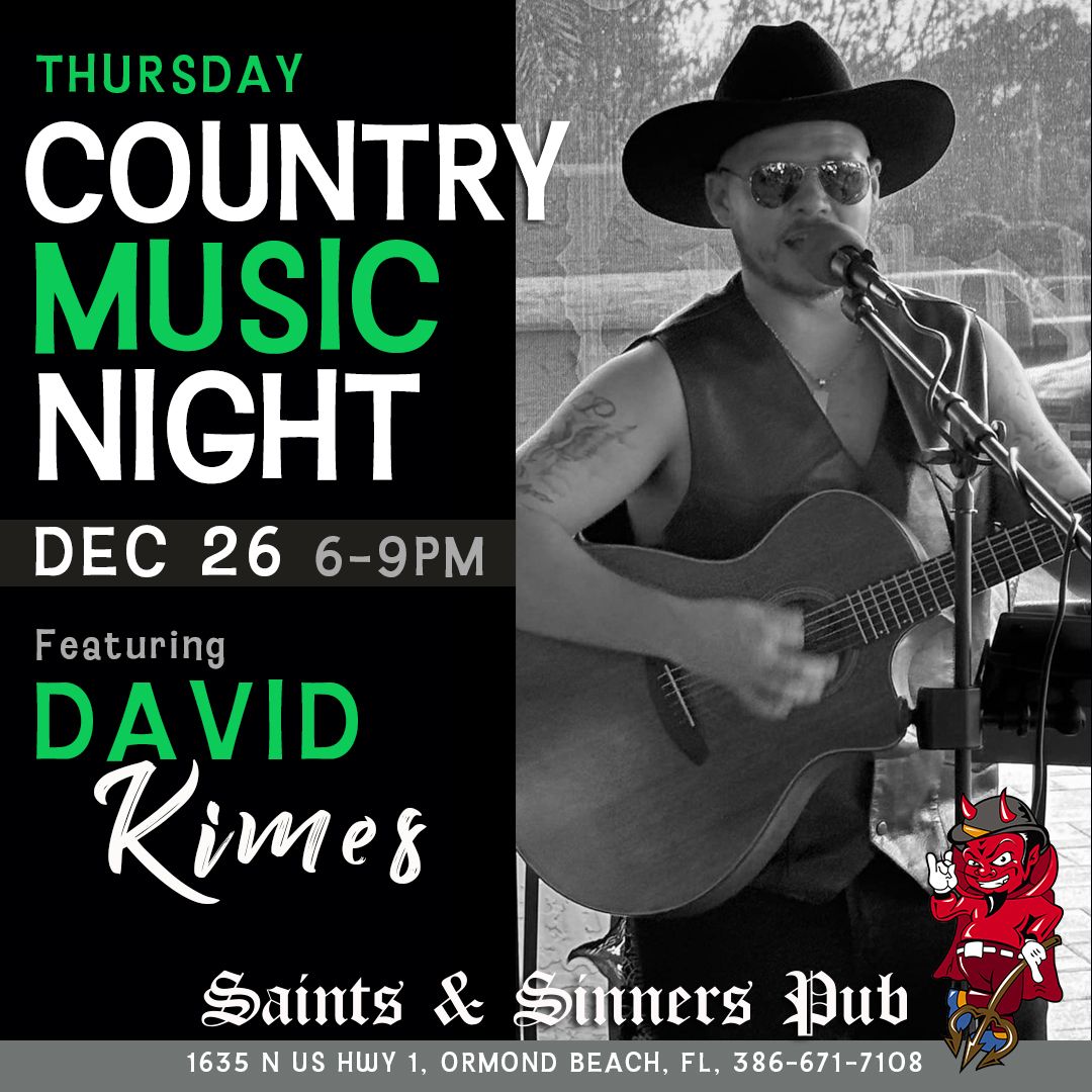 County Music Night with David Kimes