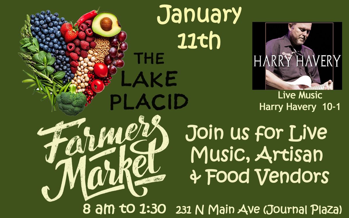 Live Music with Harry Havery at the Lake Placid Farmers Market